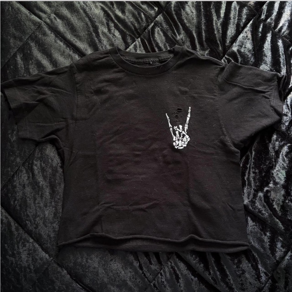 The Drive Clothing Distressed Cropped Tee